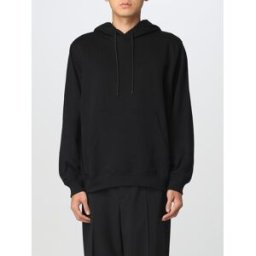 Msgm Felpa in cotone con logo Nero Taglia L