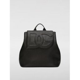 Dolce&Gabbana Zaino in pelle con monogram DG Nero Taglia OS