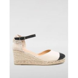Castañer Espadrillas Coraline in canvas e pelle Bianco Taglia 41