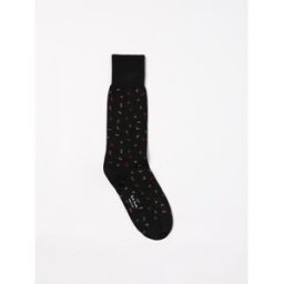Paul Smith Calze in cotone stretch con logo jacquard Nero Taglia OS