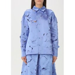 Marni Camicia in misto viscosa con dettagli cut-out Blue Taglia 46
