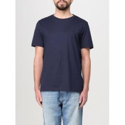 Dondup T-shirt basic in cotone con mini logo Blue Taglia L