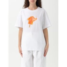 Moschino T-shirt in cotone stampata Bianco Taglia S