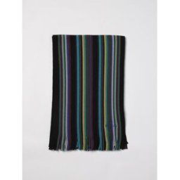 Paul Smith Sciarpa in lana merino con righe jacquard Nero Taglia OS