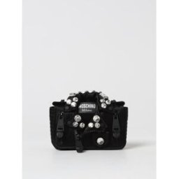 Moschino Borsa in raso con strass Argento Taglia OS