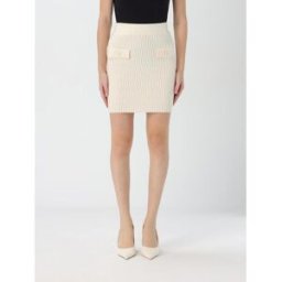 Pinko Gonna in misto lana stretch Bianco Taglia M