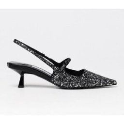 Jimmy Choo Slingback Didi in glitter Nero Taglia 39