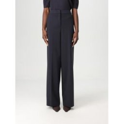 Max Mara Pantalone classico in cotone stretch Blue Taglia XS