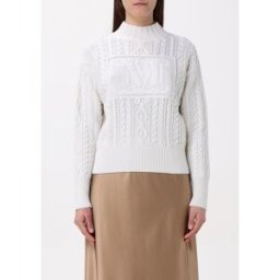 Max Mara Maglione in lana e cashmere Bianco Taglia S