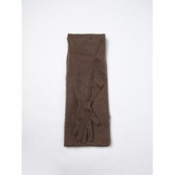 Moschino Cappa in mohair garzato con guanti Marrone Taglia OS