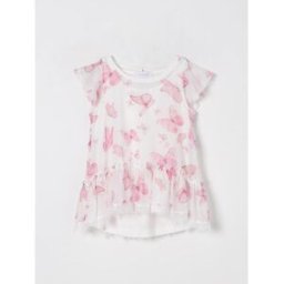 Monnalisa Top in georgette con stampa farfalle Bianco Taglia 9