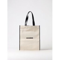 Jil Sander Borsa in canvas con logo Bianco Taglia OS