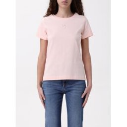 Pinko T-shirt basic in cotone Rosa Taglia L