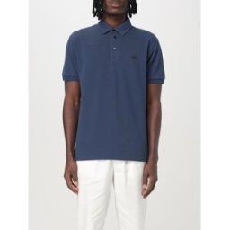 Etro Polo con logo Pegaso in cotone Blue Taglia S