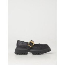 Moschino Mary Jane in pelle glitter Nero Taglia 35