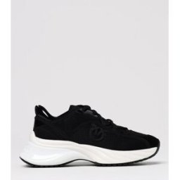 Pinko Sneakers Ariel in pelle traforata e mesh Nero Taglia 41