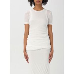 Jil Sander T-shirt in cotone stretch Bianco Taglia 34