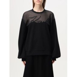 Lagerfeld Felpa in misto cotone Nero Taglia M