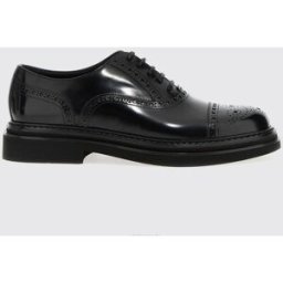 Dolce&Gabbana Derby in pelle spazzolata con motivo brogue Nero Taglia 40