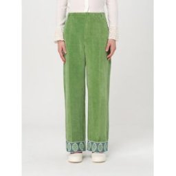 Valentino Pantalone in velluto Verde Taglia 48