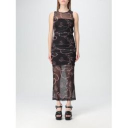 Moschino Abito in jersey stampato Nero Taglia 44