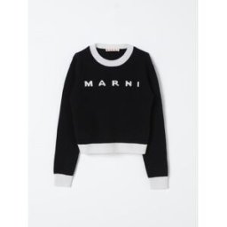 Marni Maglia a girocollo con maxi logo Nero Taglia 8