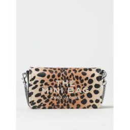Marc Jacobs Borsa The Mini Bag in pelle a grana con stampa animalier Fantasia Taglia OS