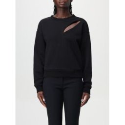 Mcqueen Felpa in cotone cut-out Nero Taglia 38