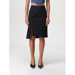 Versace Gonna misto lana vergine Nero Taglia 40