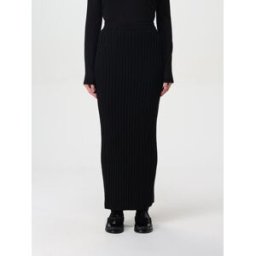 Max Mara Gonna longuette in misto cashmere Nero Taglia S
