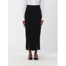 Moschino Gonna in crêpe Nero Taglia 42