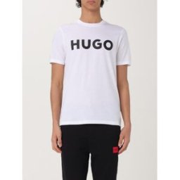 Hugo T-shirt con maxi logo Panna Taglia XXL