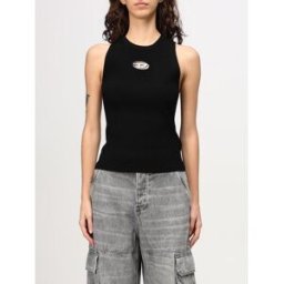 Diesel Canotta in misto viscosa stretch Nero Taglia S
