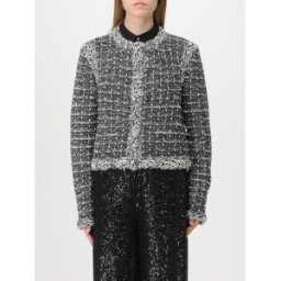 Lagerfeld Giacca in tweed di misto lana Nero Taglia M