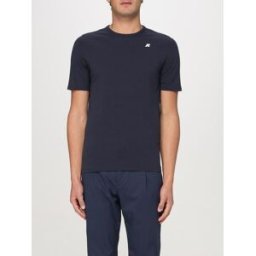 K-Way T-shirt basic in cotone Blue Taglia L