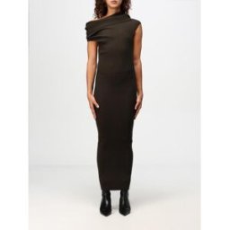 Courrèges Abito in viscosa stretch Marrone Taglia M