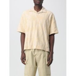 Bonsai Polo Terry in spugna con logo all over Crema Taglia XS