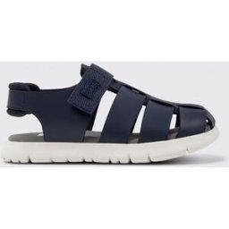 Camper Sandalo Oruga in pelle e tessuto Blue Taglia 26