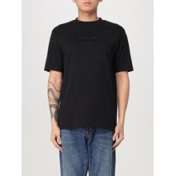 Lagerfeld T-shirt in cotone con logo ricamato Nero Taglia XXL