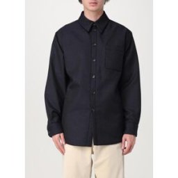 Emporio Armani Camicia in lana vergine Blue Taglia 52