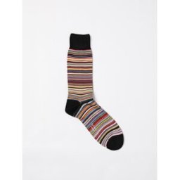 Paul Smith Calze in seta stretch con righe multicolor Fantasia Taglia OS