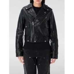 Golden Goose Giacca biker in pelle Nero Taglia 42
