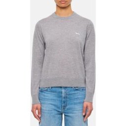 Maison Kitsuné Pullover in lana Grigio Taglia S