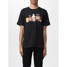 Paul Smith T-shirt in cotone organico con stampa Nero Taglia S