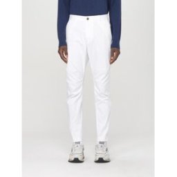 Dsquared2 Pantalone chino in cotone stretch Bianco Taglia 52