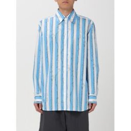 Bottega Veneta Camicia in popeline stampato Blue Taglia 46