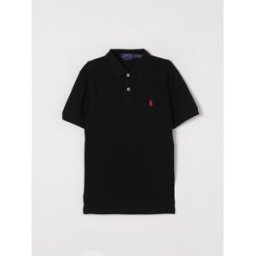 Ralph Lauren Polo in cotone basic con mini logo Nero Taglia S