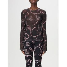 Moschino Top in jersey stampato Nero Taglia 44