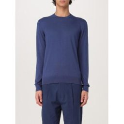 Paolo Pecora Pullover in seta e cotone Blue 1 Taglia S