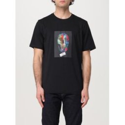Paul Smith T-shirt in cotone organico con stampa grafica Nero Taglia M